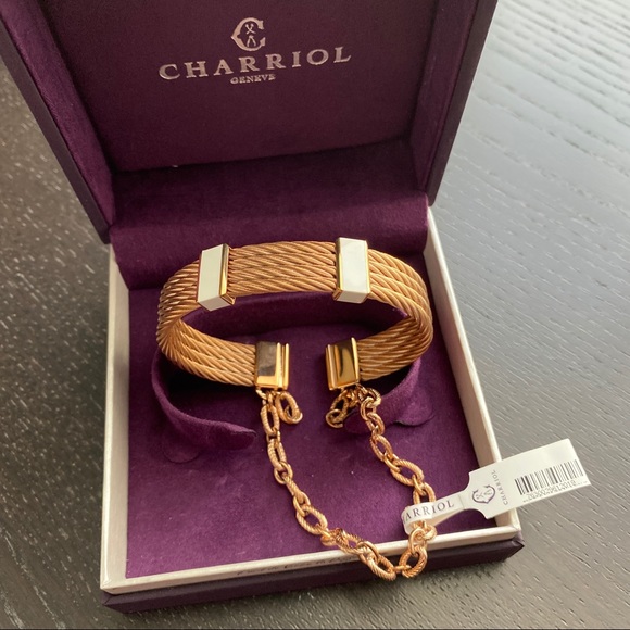 🔆 CHARRIOL St. Tropez Steel Lacquer bangle - Picture 1 of 6